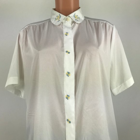 James Kenrob By Dalton Women's Top Size L White - Picture 2 of 8